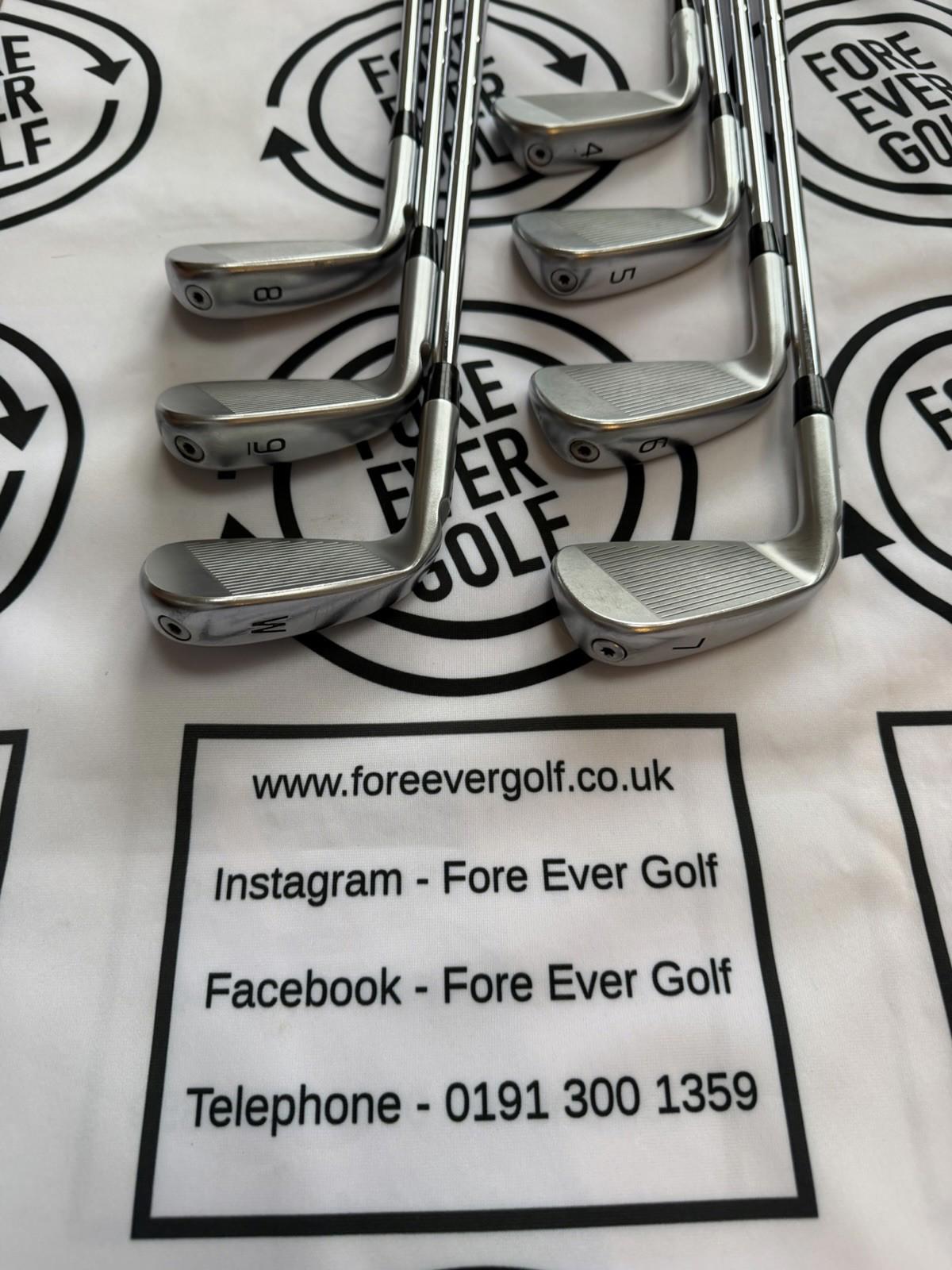 PING i230 IRONS / 4 - PW / Mens RH /  BLUE Dot / 120g Stiff Flex / GOOD USED