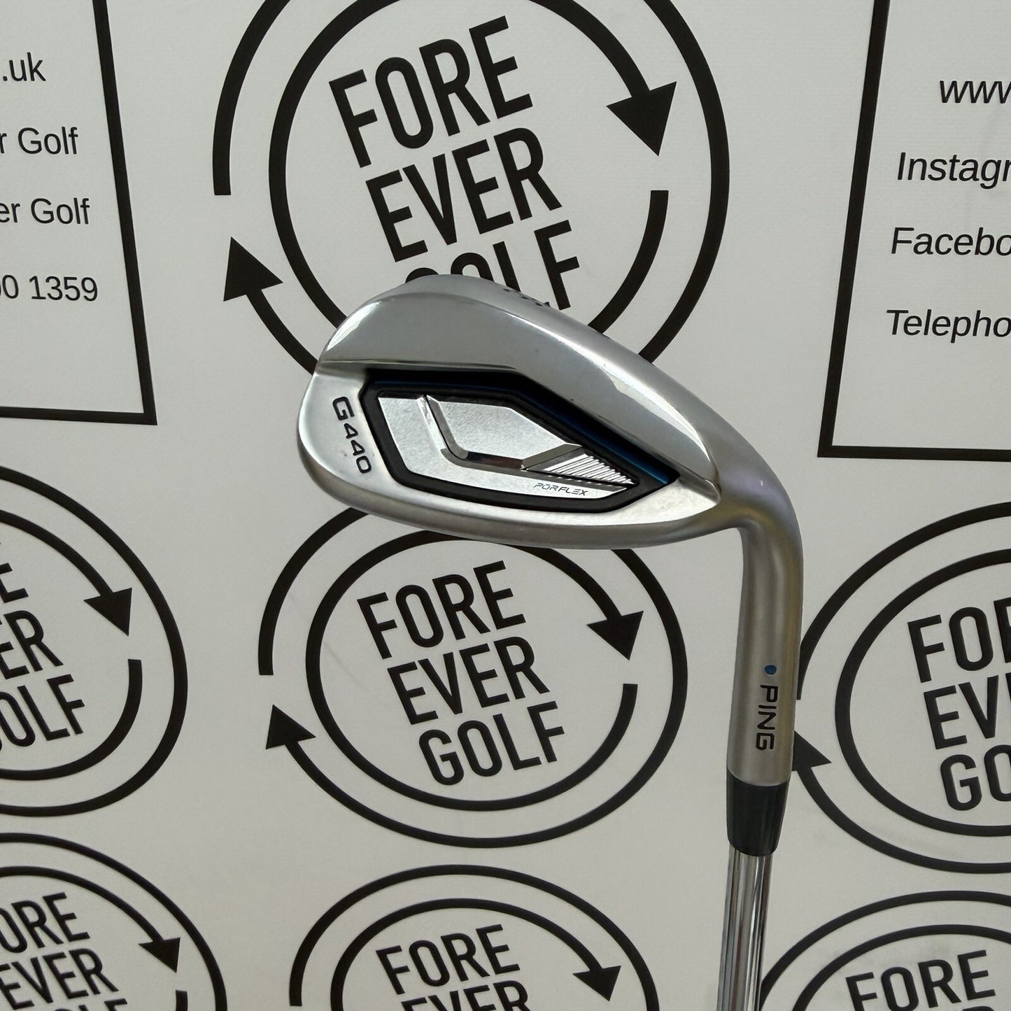 PING G440 SAND WEDGE / RH / Blue Dot / 100g Stiff Flex / V.GOOD USED