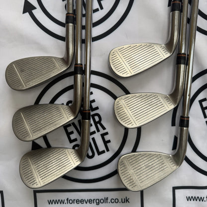 TAYLORMADE SUPER STEEL BURNER IRONS / 5-PW / RH / 80g Reg Flex / GOOD