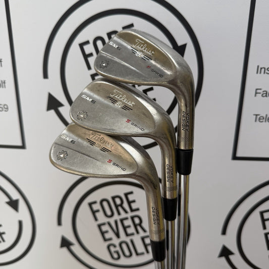 TITLEIST VOKEY SM6 WEDGE SET / 50,54,58 / RH / Wedge Flex / FAIR USED