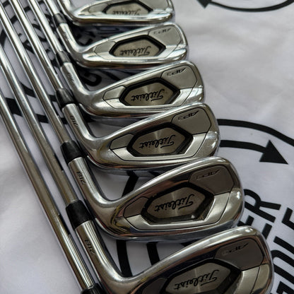 TITLEIST AP3 718 IRONS / 4 - PW / Mens RH / Reg Flex AMT Red Shafts / GOOD USED