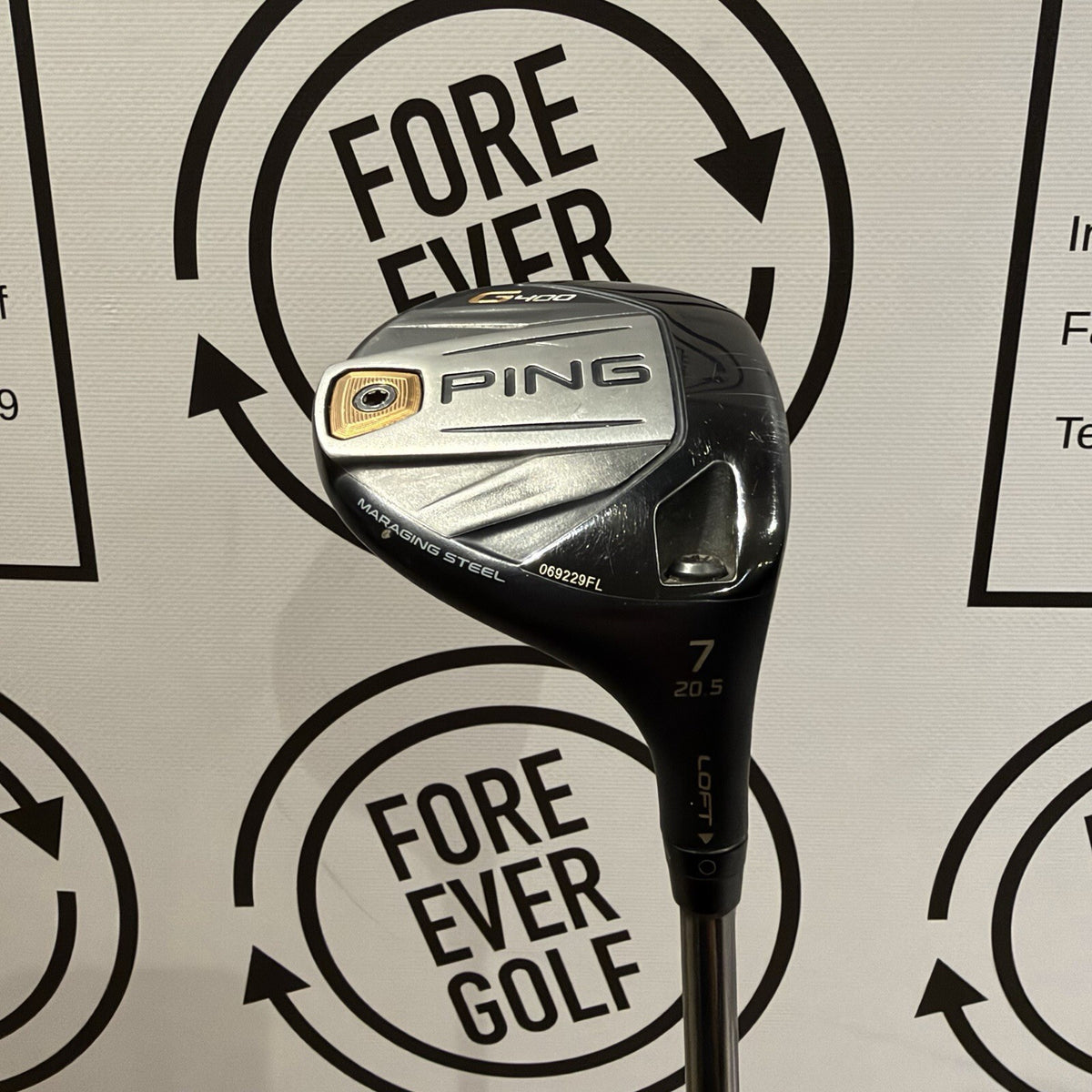 PING G400 7 WOOD / 20.5 Deg / Mens RH / 65g Stiff Flex / V.GOOD USED