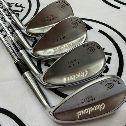 CLEVELAND RTX 588 ROTEX FACE 2.0 WEDGE SET / 48,54,60,64 Deg / RH / GOOD USED