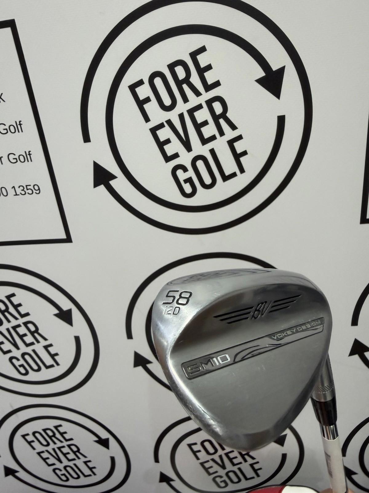 TITLEIST VOKEY SM10 LOB WEDGE / 58 Deg (12D) / Chrome / RH / Wedge Flex / V.GOOD