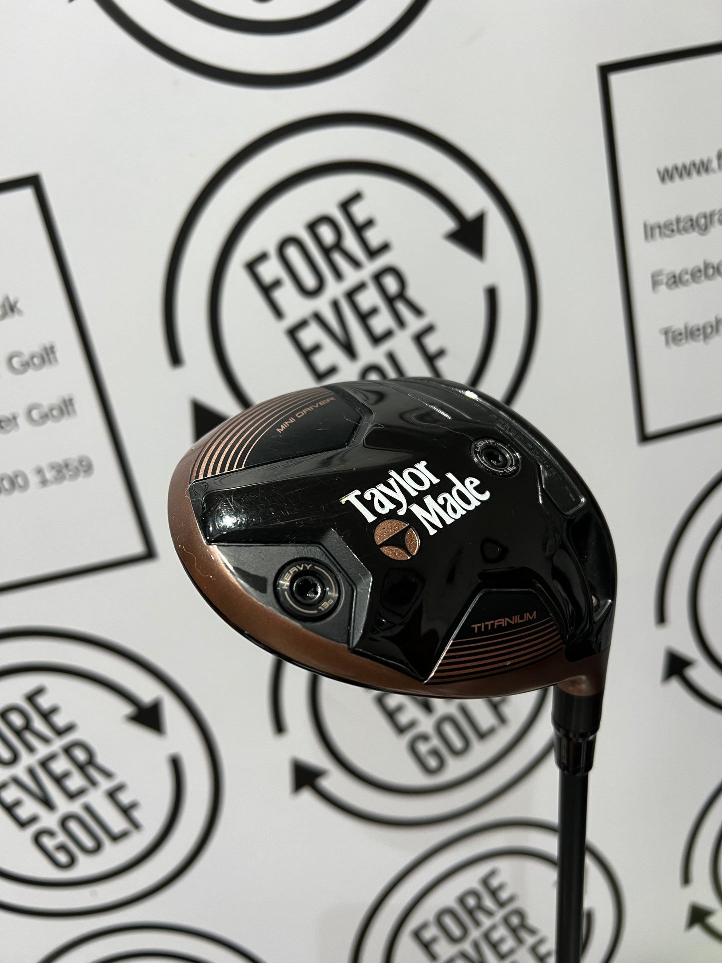 TAYLORMADE BRNR COPPER MINI DRIVER / 11.5 Deg / RH / 75g Stiff Flex