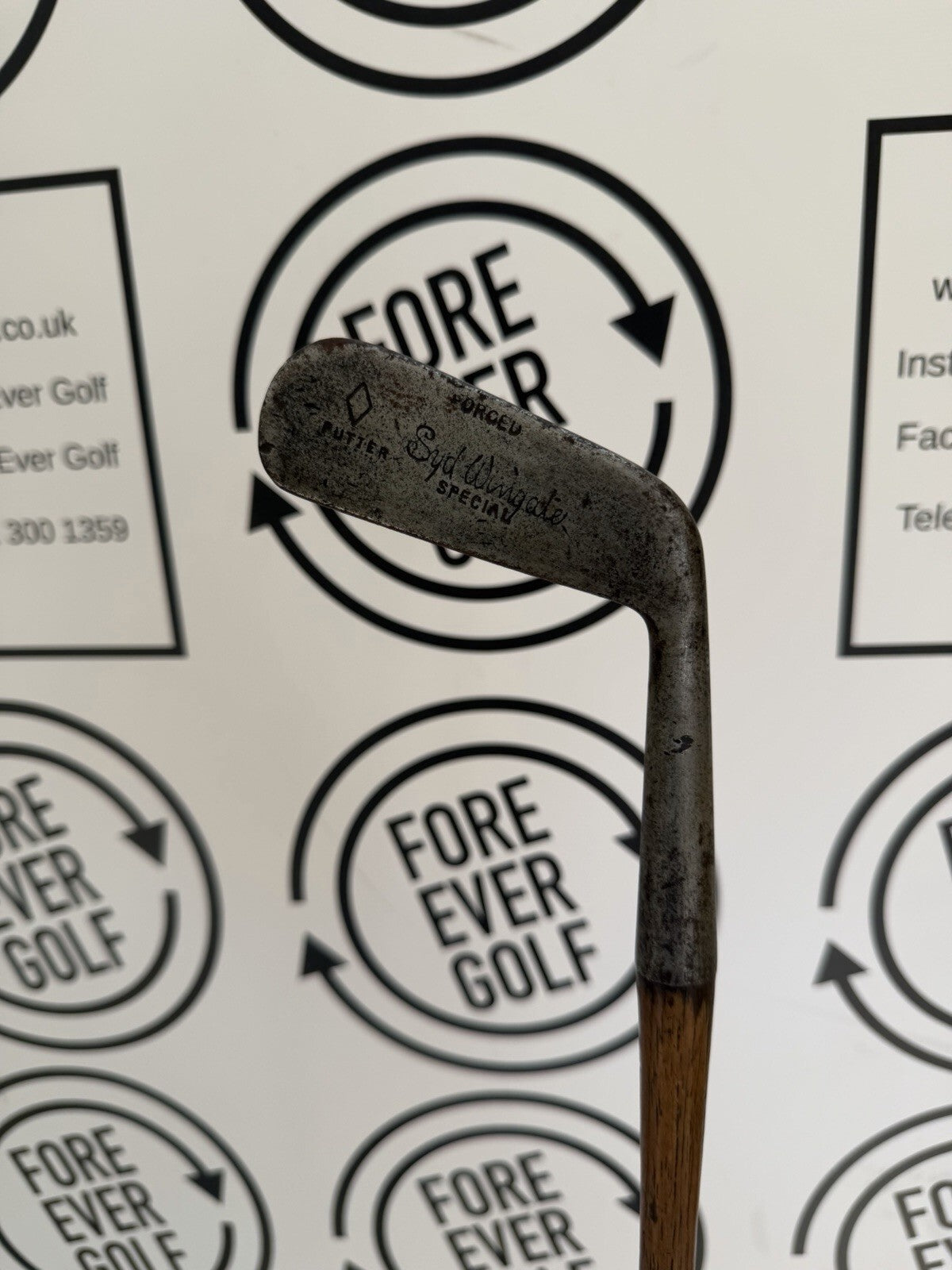 Vintage HICKROY GOLF PUTTER / 33 inch / SID WINGATE engraved / GOOD COND