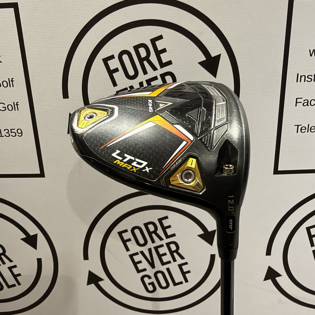 COBRA LTD-X MAX DRIVER / 12 Deg / Mens RH / 60g Reg Flex / GOOD USED