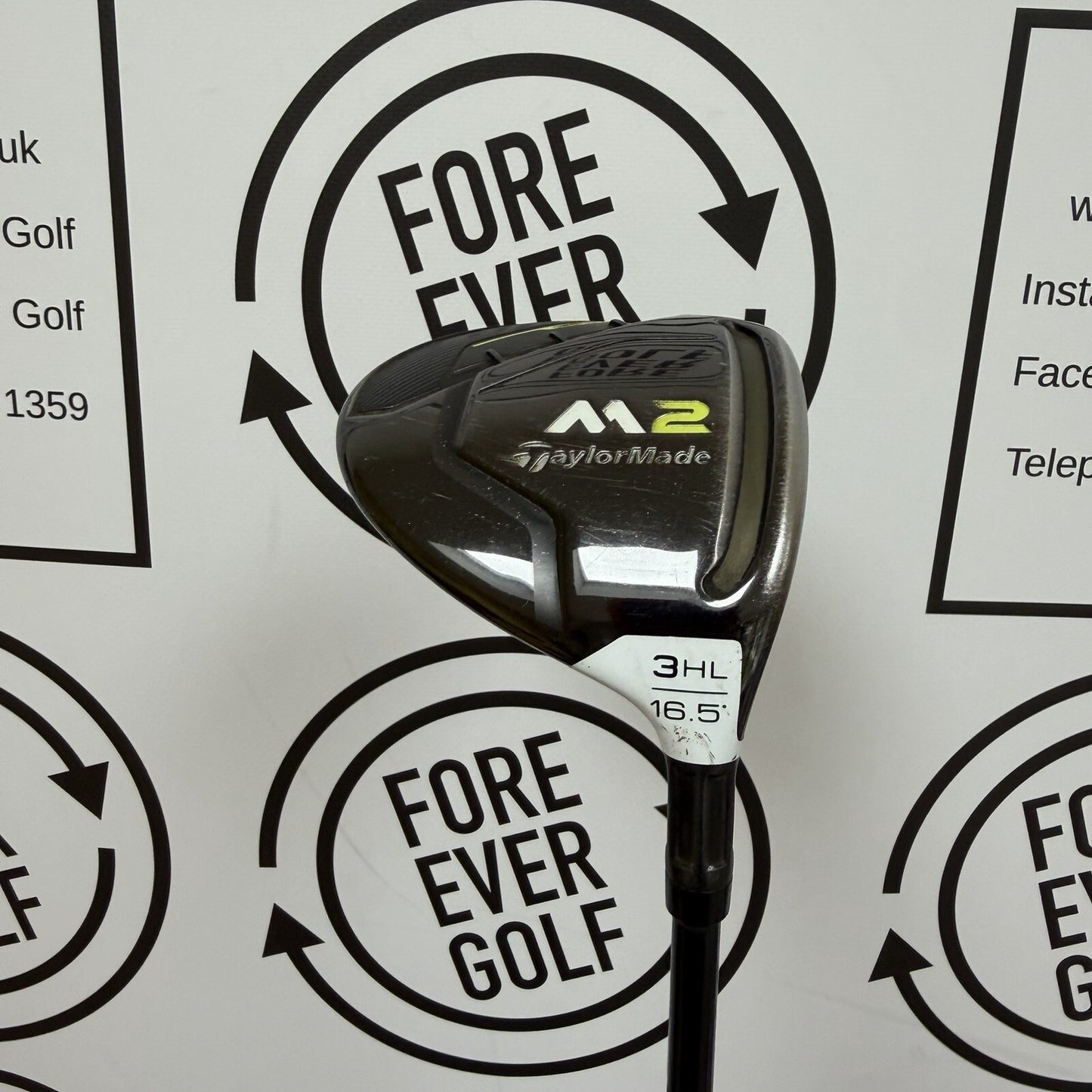 TAYLORMADE M2 3 WOOD HL / 16.5 Deg / Mens RH / 60g Reg Flex / OK USED