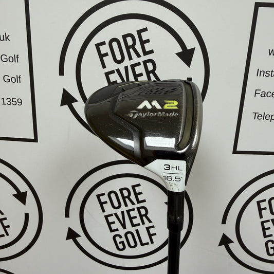 TAYLORMADE M2 3 WOOD HL / 16.5 Deg / Mens RH / 60g Reg Flex / OK USED