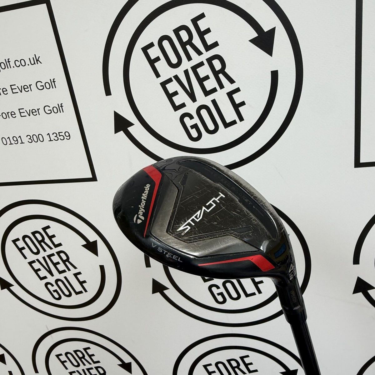 TAYLORMADE STEALTH 4 HYBRID / 22 Deg / RH / 70g Stiff Flex / FAIR USED