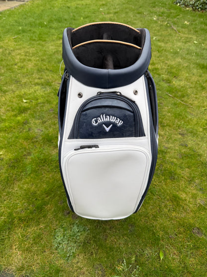CALLAWAY PARADYM TOUR STAFF BAG / White/Navy / 6 Way Divide