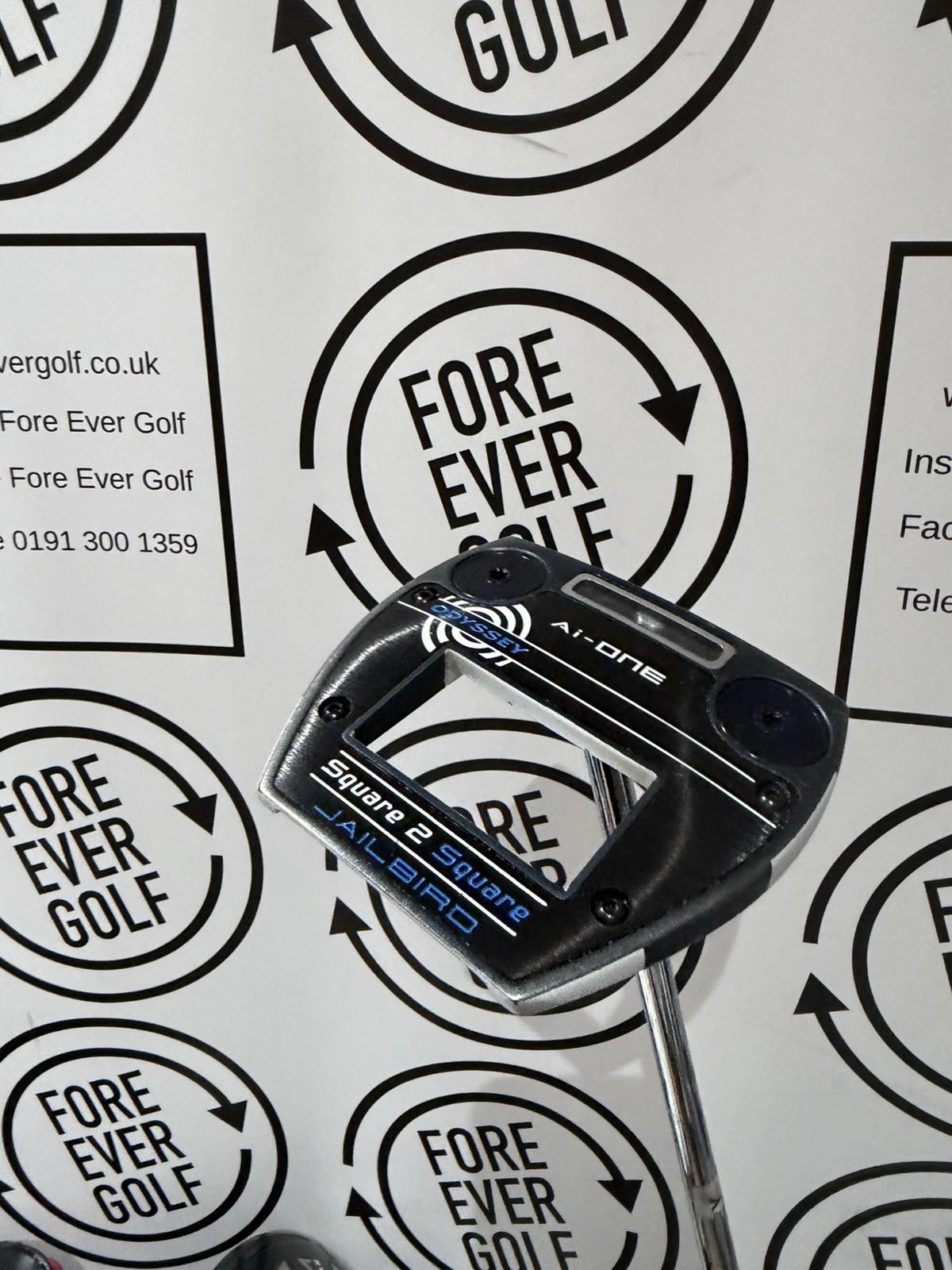 ODYSSEY Ai ONE SQUARE 2 SQUARE JAILBIRD PUTTER / 35” / RH / GOOD USED