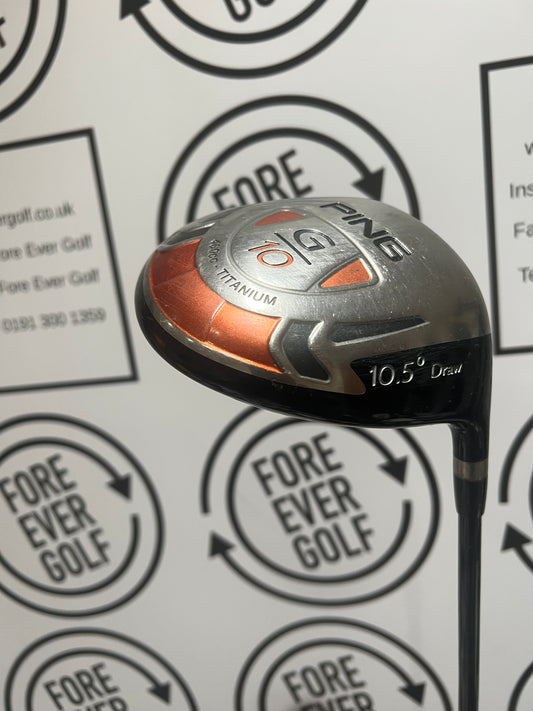 PING G10 DRAW DRIVER / 10.5 Deg / Mens RH / Regular Flex