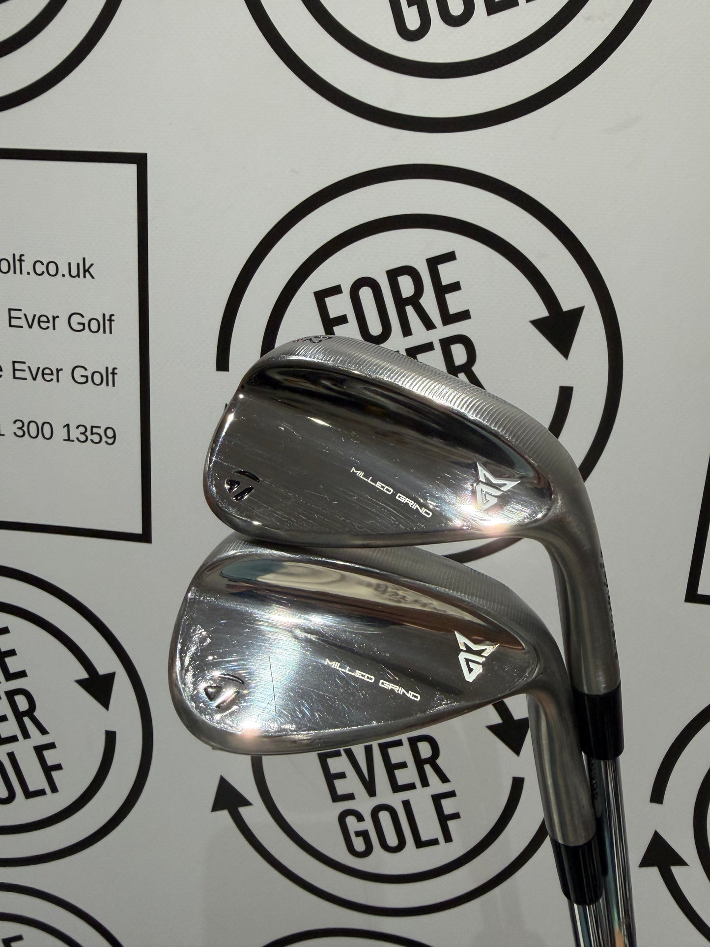 TAYLORMADE MILLED GRIND CHROME WEDGES / 52 & 60 / Mens RH / Wedge Flex