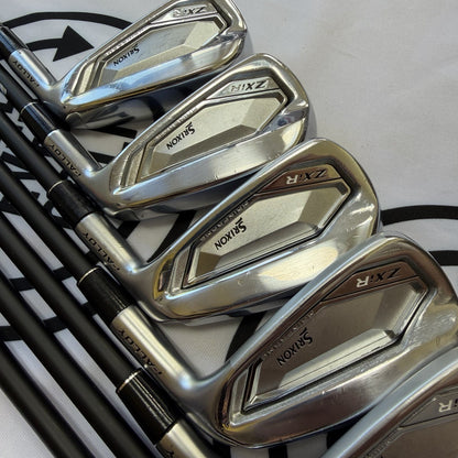 SRIXON ZXiR IRONS / 5 - PW + AW / Mens RH / 60g Reg Flex Graphite Shafts