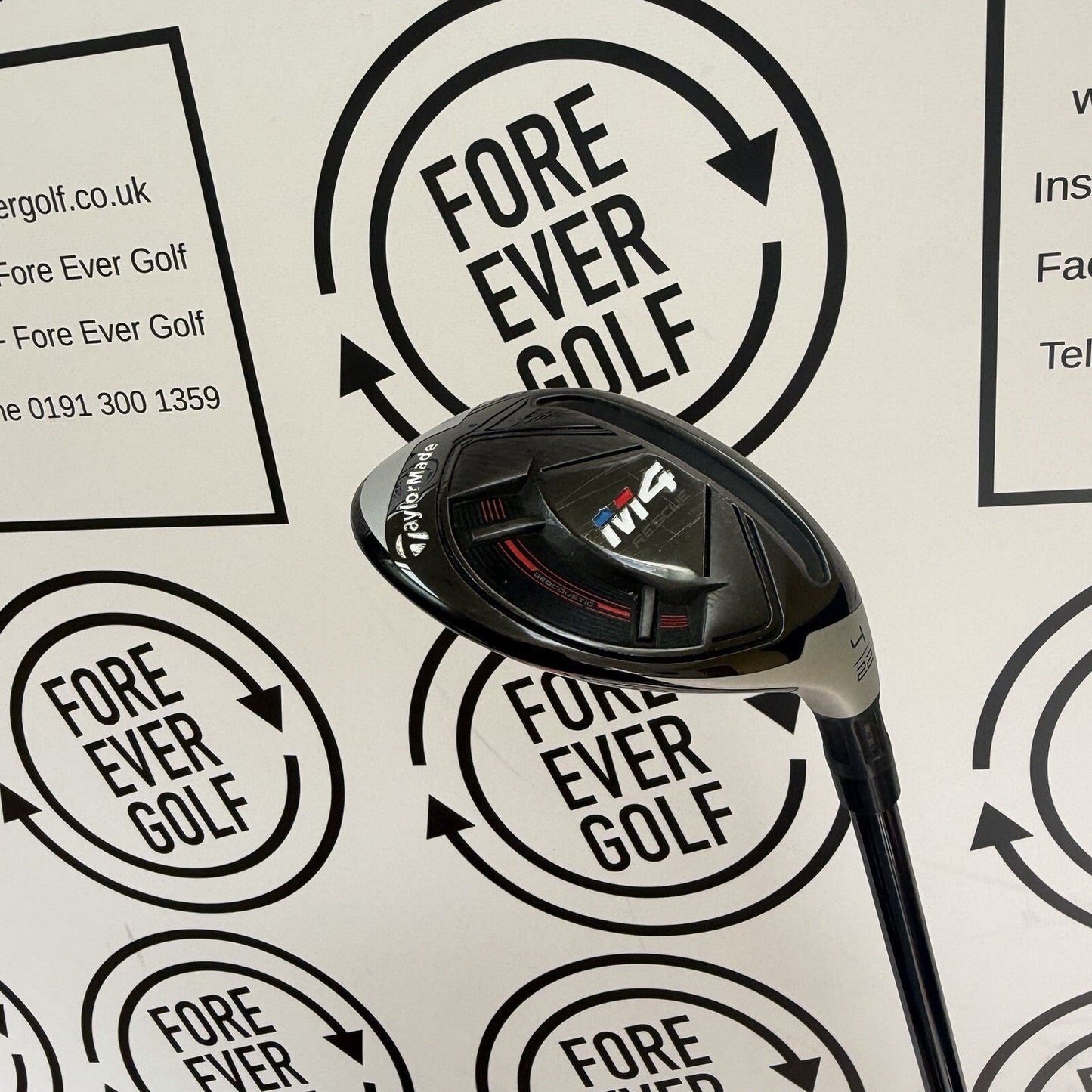 TAYLORMADE M4 4 HYBRID / 22 Deg / RH / 70g Stiff Flex / GOOD USED