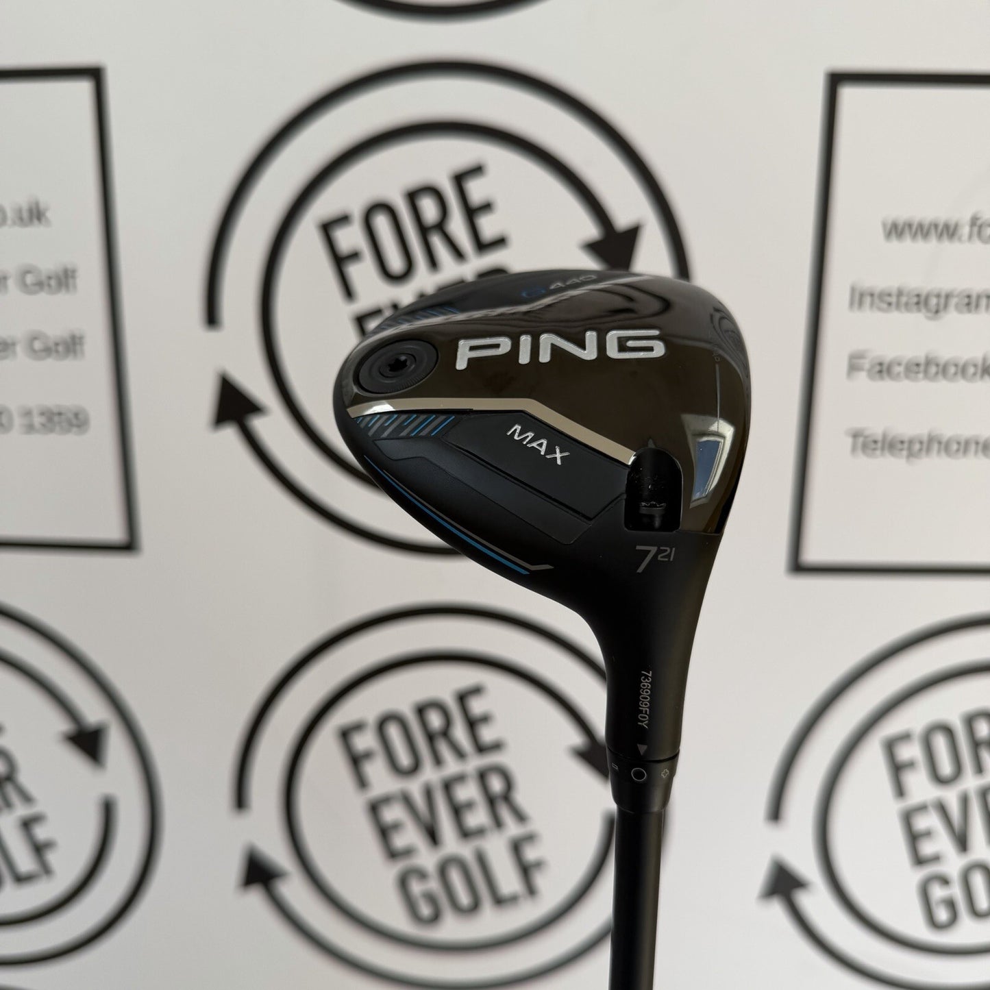 PING G440 MAX 7 WOOD / 21 Degree / RH / 65g Stiff Flex / MINT USED