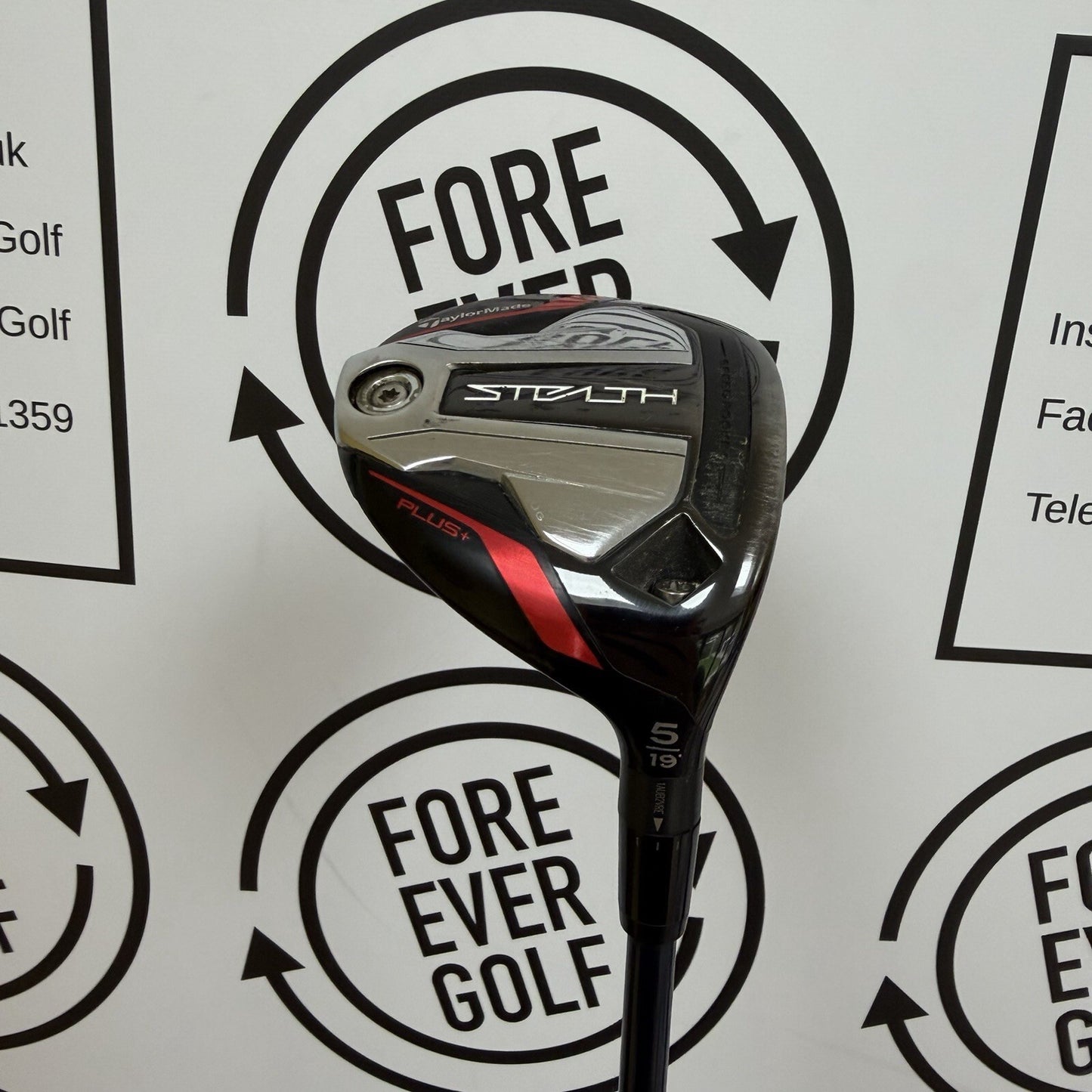 TAYLORMADE STEALTH PLUS+ 5 WOOD / 19 Deg / RH / VELOCORE 60 Stiff Flex Shaft