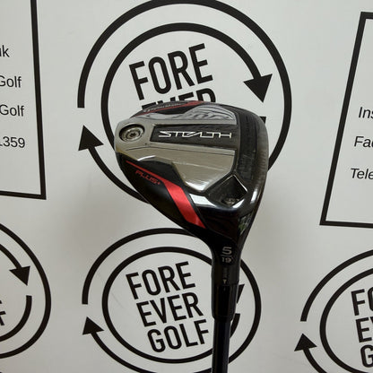 TAYLORMADE STEALTH PLUS+ 5 WOOD / 19 Deg / RH / VELOCORE 60 Stiff Flex Shaft