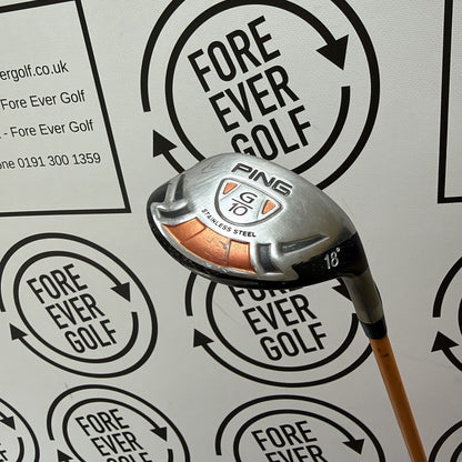 PING G10 3 HYBRID / 18 Deg / Mens RH / 84g Reg Flex / OK USED