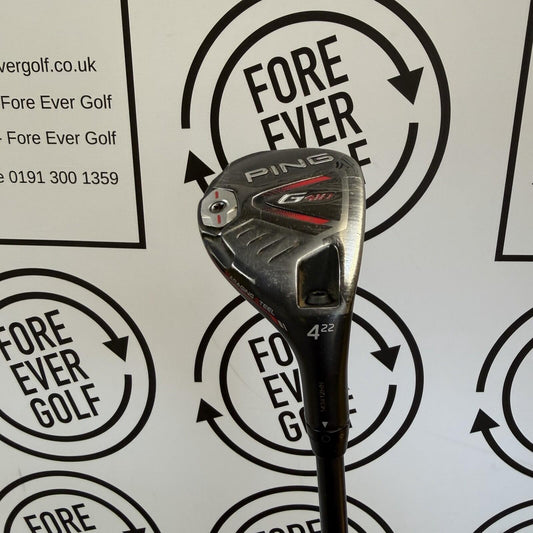 PING G410 4 HYBRID / 22 Degree / Mens RH / 70g Stiff Flex / GOOD USED