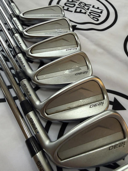 PING i230 IRONS / 4 - PW / Mens RH /  BLUE Dot / 120g Stiff Flex / GOOD USED