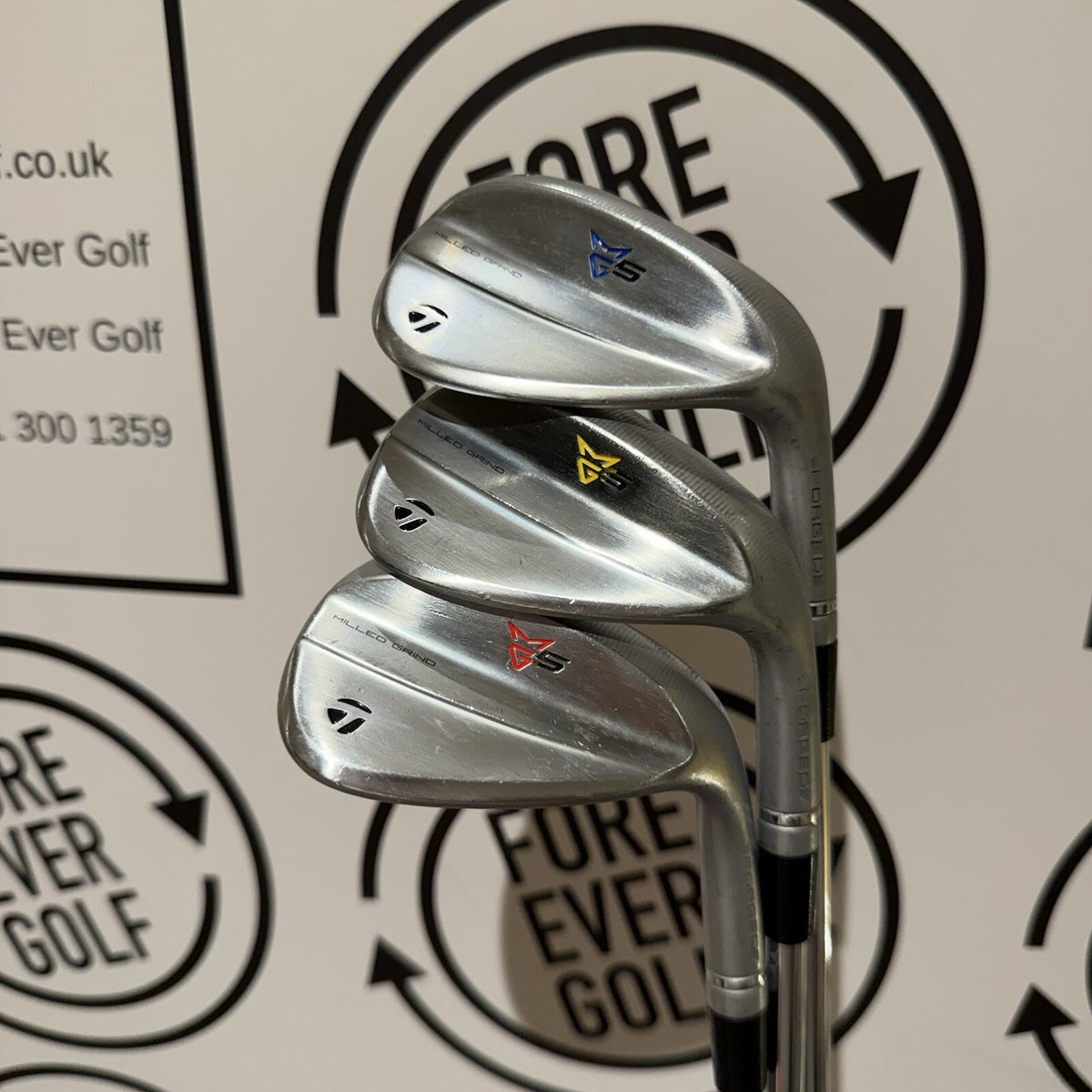 TAYLORMADE MG5 MILLED GRIND 5 WEDGES / 50,54,58 / RH / Reg Flex / V.GOOD