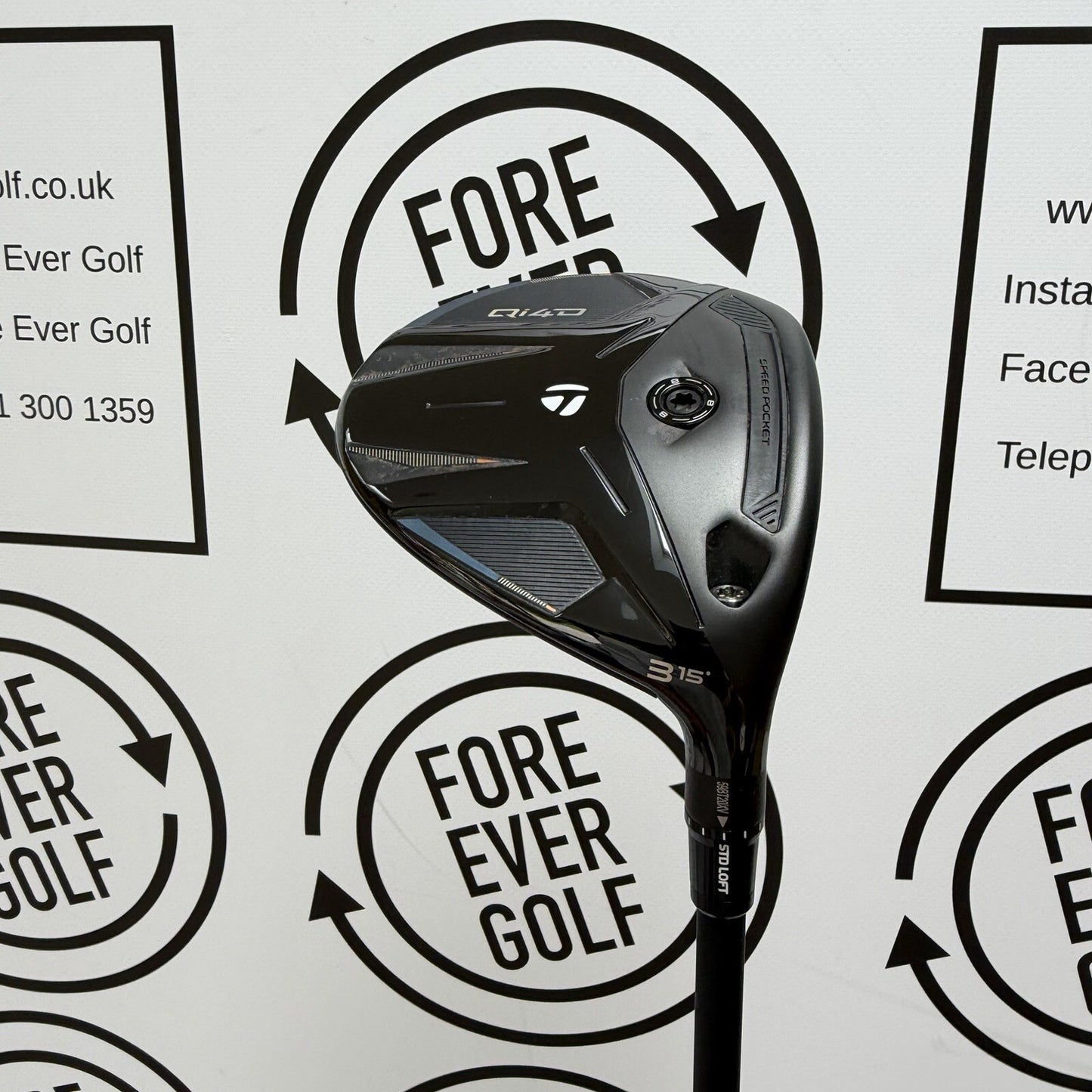TAYLORMADE Qi4D 3 WOOD / 15 Degree / RH / 55g Reg Flex / MINT USED
