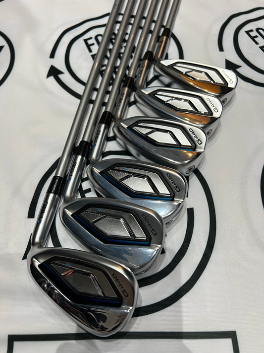 PING G440 IRONS / 6 - UW / BLUE DOT / RH / 35g ALTA QUICK Graphite Shafts