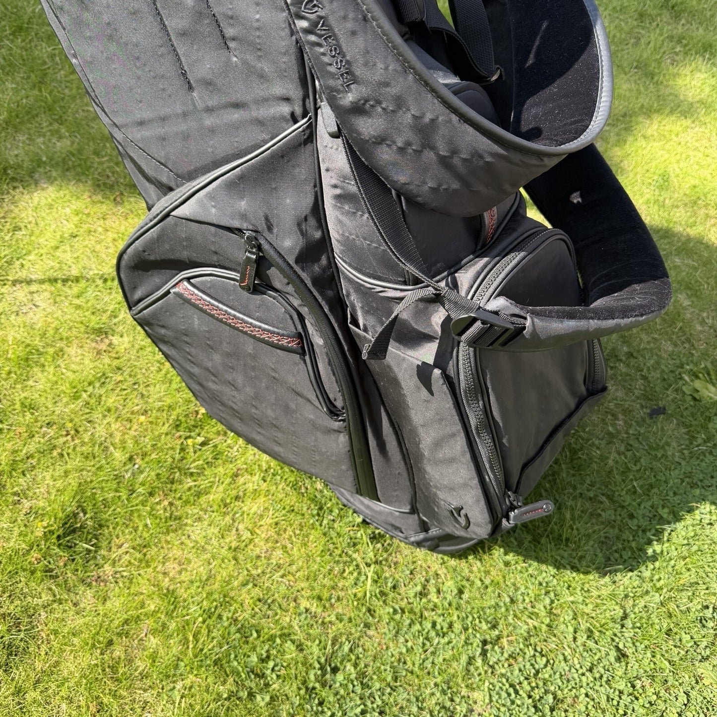 VESSEL PLAYER V DXR GOLF CARRY BAG / 7-Way / Black / V.GOOD USED