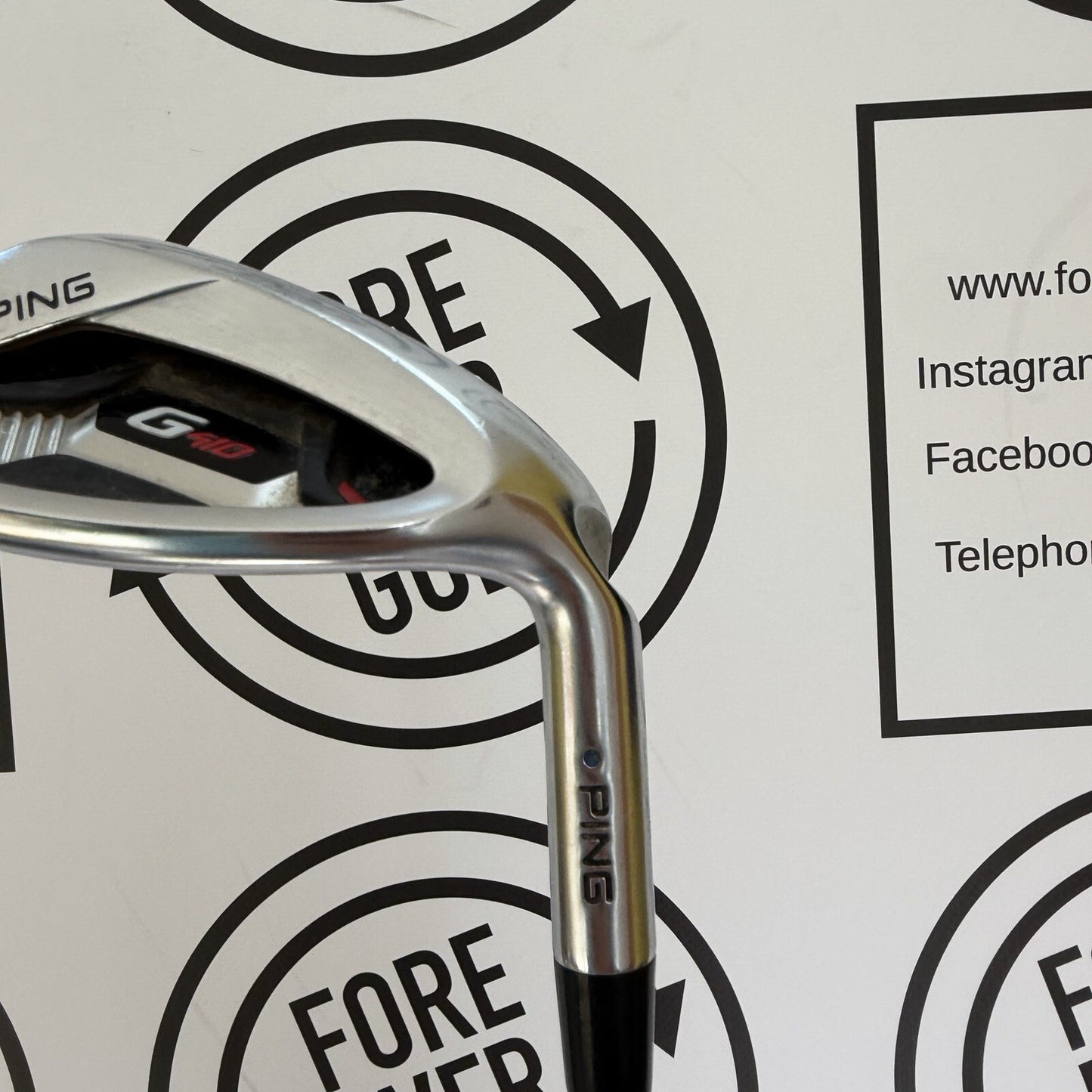 PING G410 SAND WEDGE / Blue Dot / Mens RH / 98g Reg Flex / GOOD USED