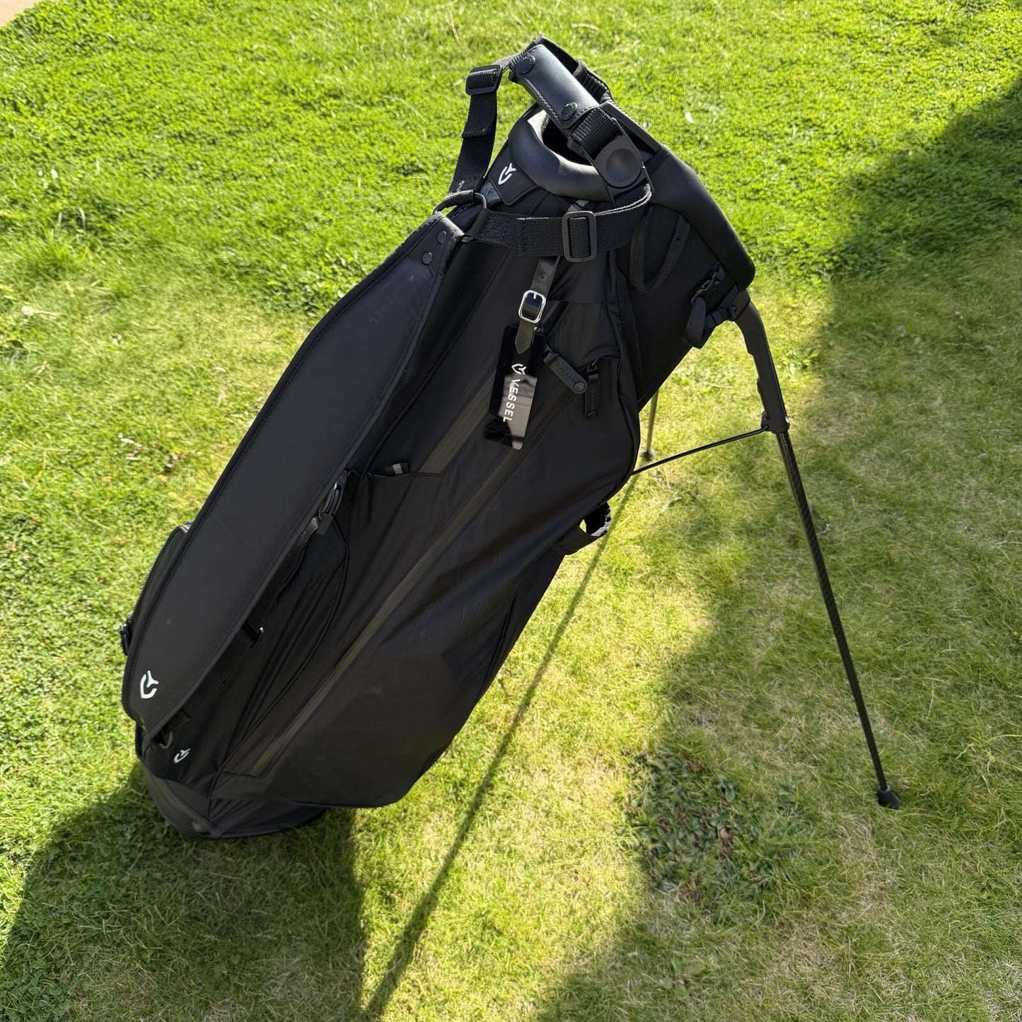 VESSEL LUX AIR Stand Golf Bag / Black / 6 Way Divider / MINT USED