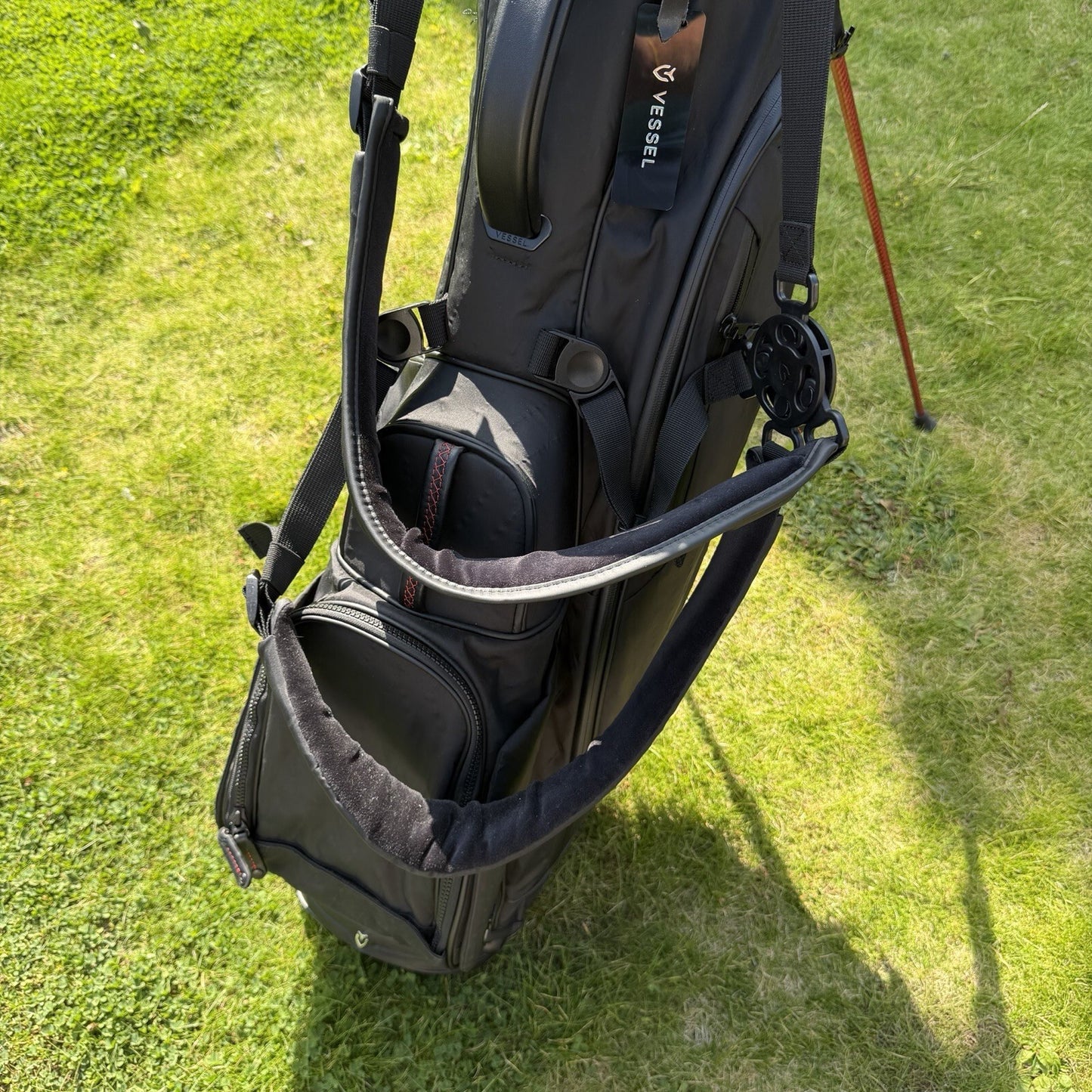 VESSEL PLAYER V DXR GOLF CARRY BAG / 7-Way / Black / V.GOOD USED