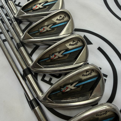 CALLAWAY XR OS IRONS / 6 - PW / Mens RH / 80g Reg Flex / GOOD USED