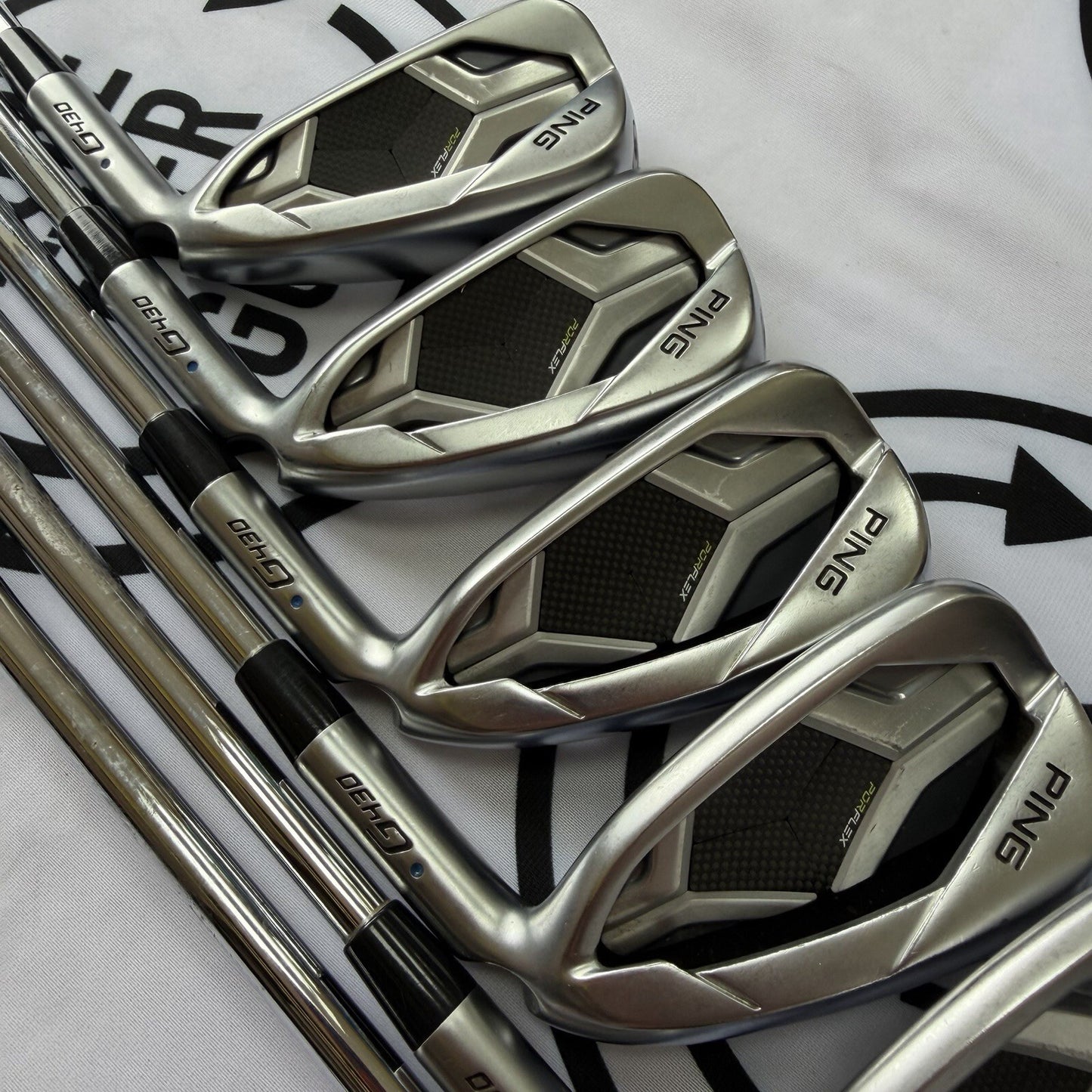 PING G430 IRONS / 5 - PW / Blue Dot / RH / 98g Reg Flex / V.GOOD USED