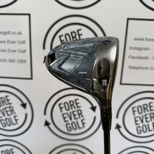 CALLAWAY Ai SMOKE MAX DRIVER / 9 Degree / RH / 60g Stiff Flex / V.GOOD USED