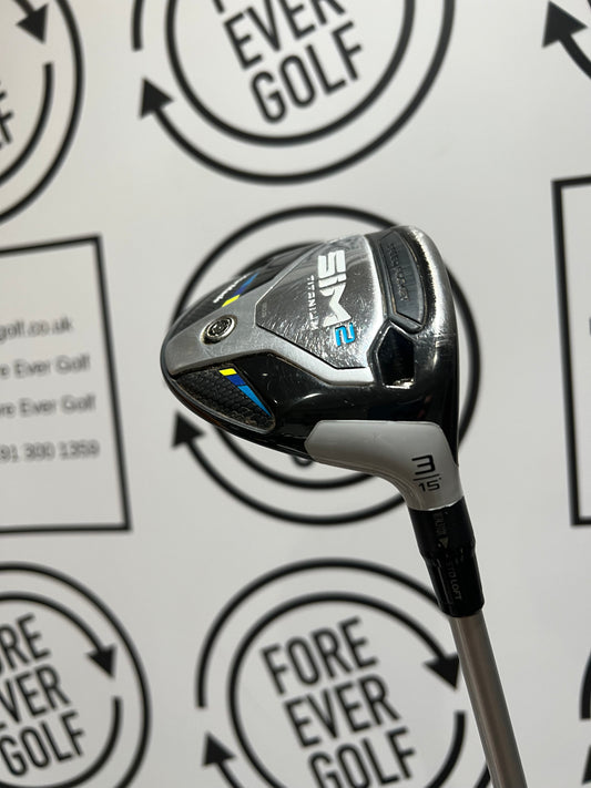 TAYLORMADE SIM2 TITANIUM 3 WOOD / 15 Deg / RH / 60g Stiff Flex
