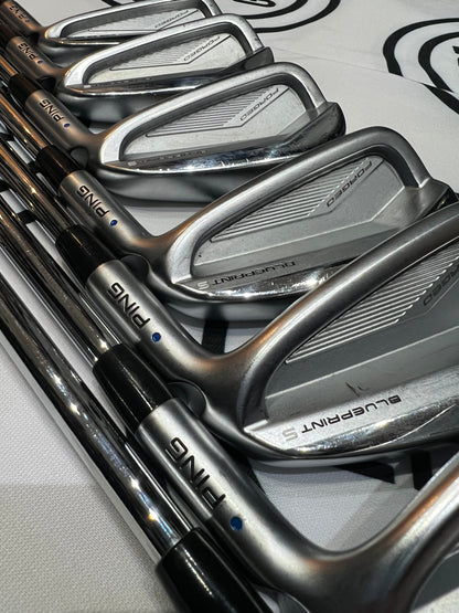 PING BLUEPRINT S IRONS / 4 - PW / RH / 105g Stiff Flex / BLUE DOT