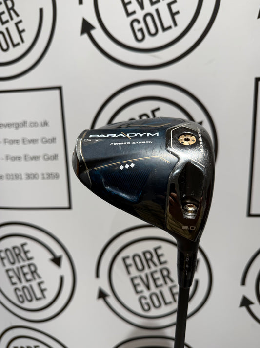 CALLAWAY PARADYM TRIPLE DIAMOND DRIVER / 8 DeG / RH / 65g Stiff Flex