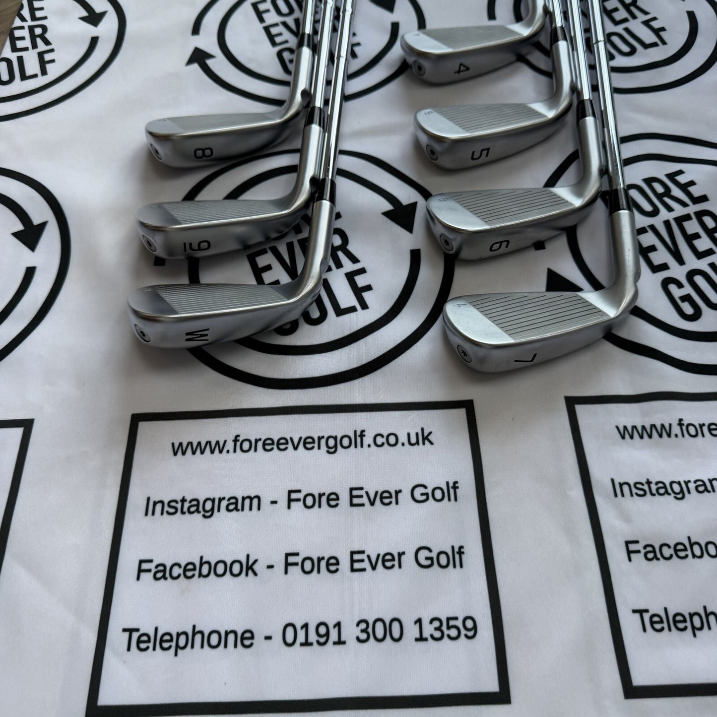 PING G440 IRONS / 4 - PW / RH / Blue Dot / 100g Stiff Flex / V.GOOD USED