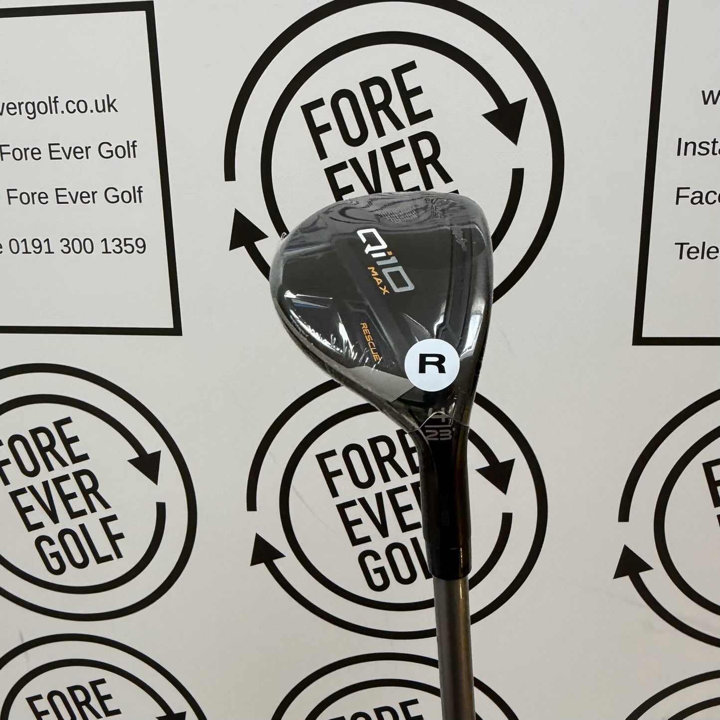 TAYLORMADE Qi10 MAX 4 HYBRID / 23 Deg / RH / 50g Reg Flex / NEW