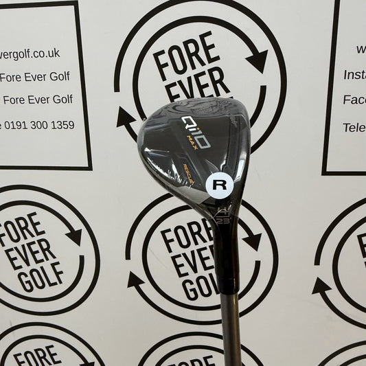 TAYLORMADE Qi10 MAX 4 HYBRID / 23 Deg / RH / 50g Reg Flex / NEW