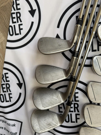 TAYLORMADE M2 IRONS / 5 - PW + GW + SW + LW (9 clubs) / 90g Reg Flex / RH / GOOD