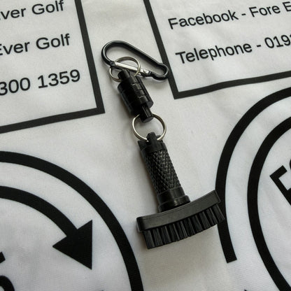 Magnetic Detachable Golf Cleaning Brush / Black / Golf Club Cleaner