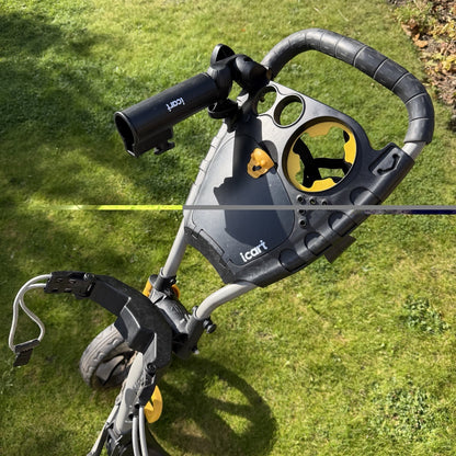iCART ICARTEVO 3 WHEELED GOLF TROLLEY / Grey/Yellow / GOOD USED