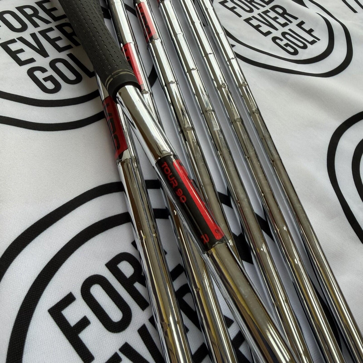 COBRA F9 SPEEDBACK IRONS / 5 - SW / Mens RH / 90g Reg Flex / V.GOOD USED