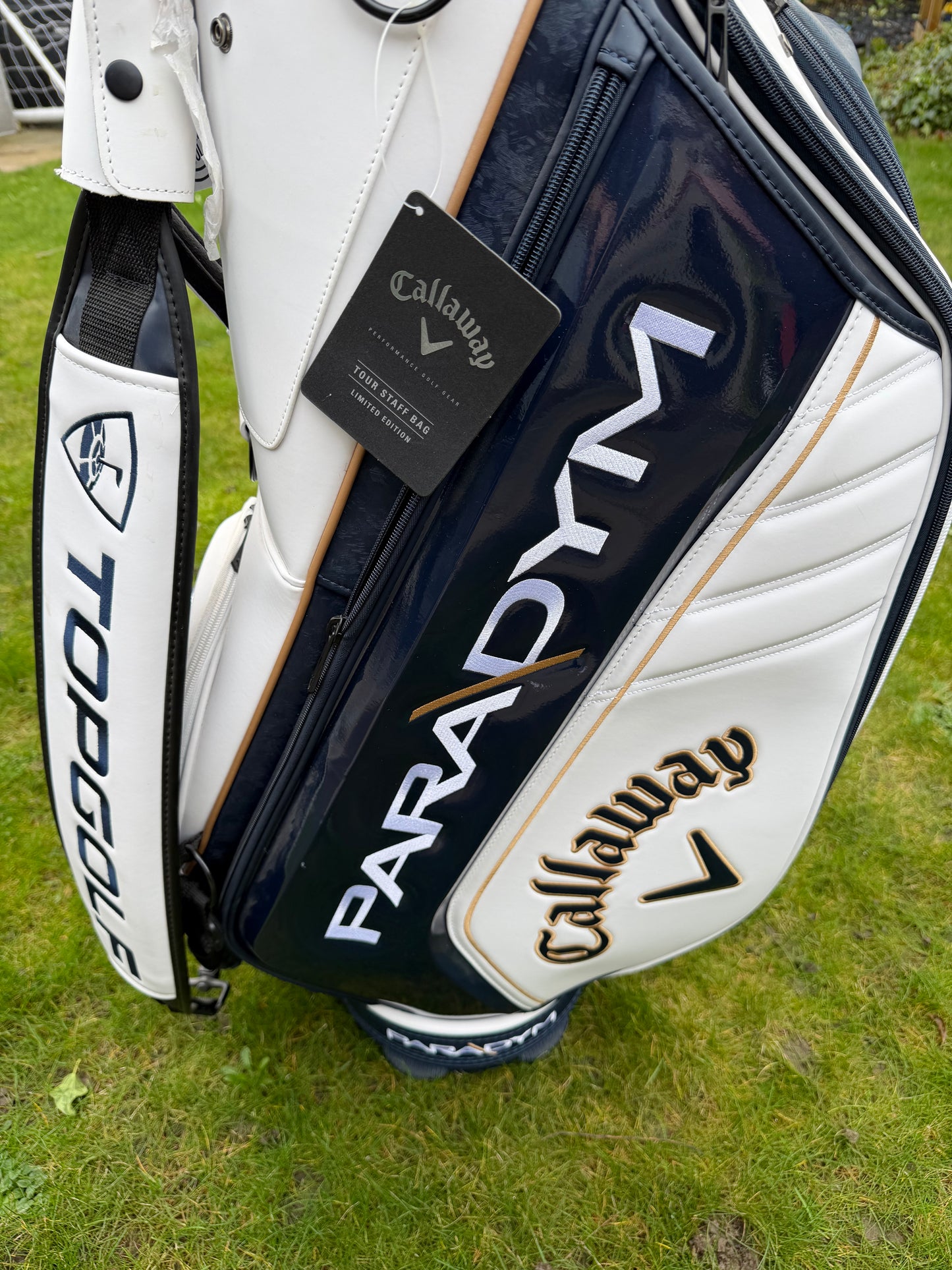 CALLAWAY PARADYM TOUR STAFF BAG / White/Navy / 6 Way Divide