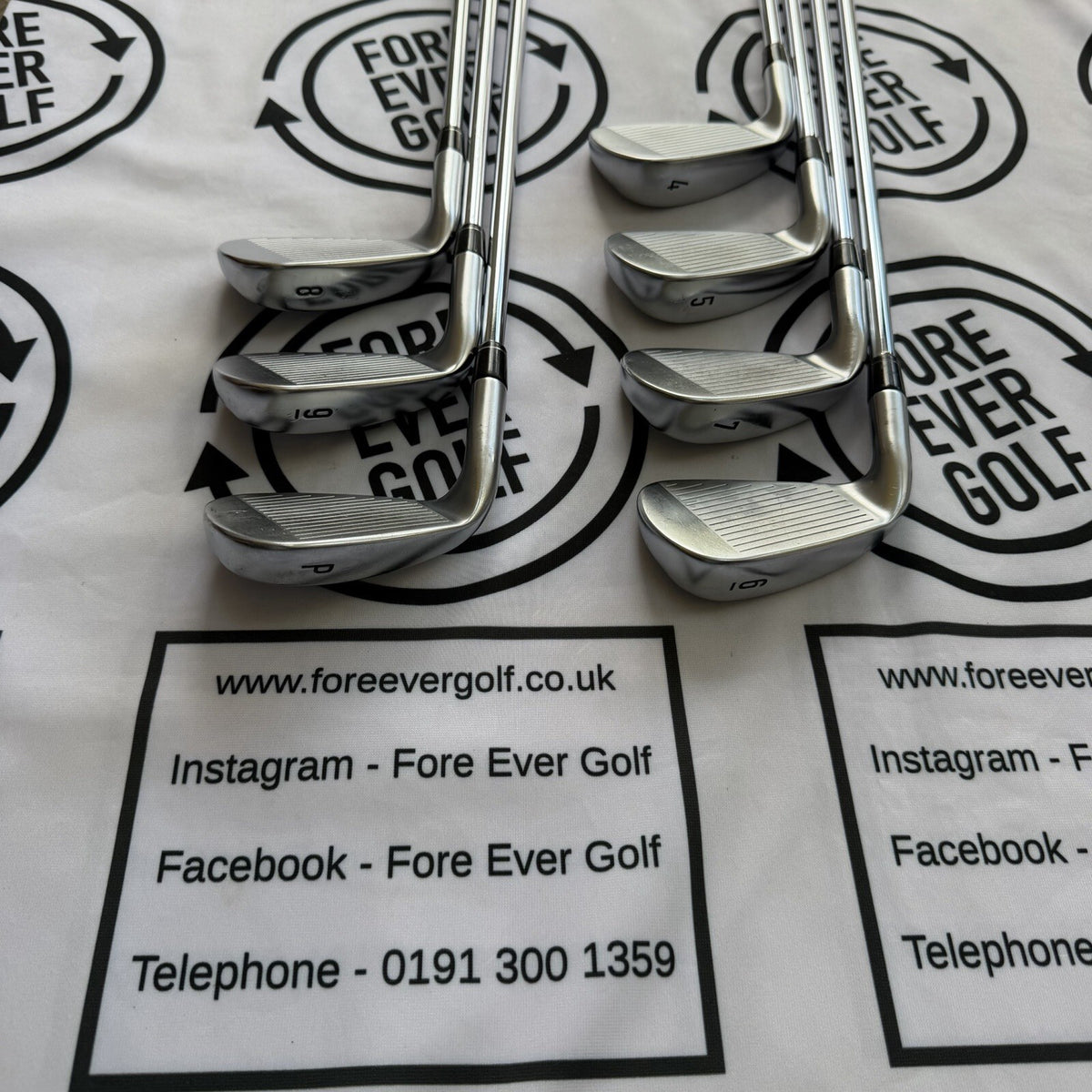 CALLAWAY APEX DCB IRONS / 4 -PW / 85g Reg Flex / Mens RH / GOOD USED