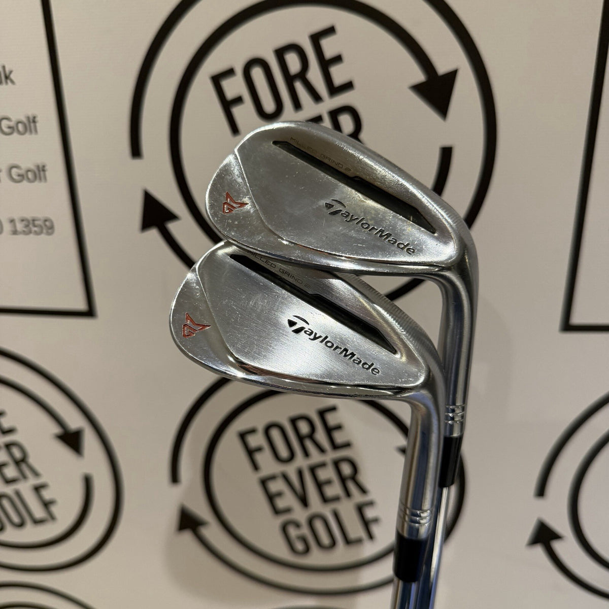 TAYLORMADE MILLED GRIND 2 WEDGE SET / 52 & 60 Deg / RH / Stiff Flex / GOOD USED