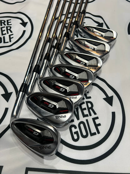 PING G410 IRONS / 5 - SW / Mens RH / Blue Dot / 98g Reg Flex